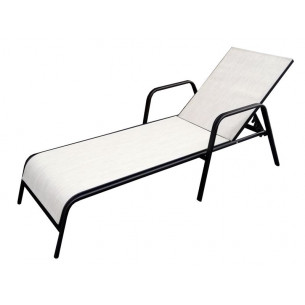 Лежак Неаполь арт.NE001-МТ001, текстилен (бежевый)