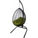 Кресло подвесное Сфера Лайт арт.SL-MT001 цв.корзины коричневый, цв.подушки оливковый "Garden story"