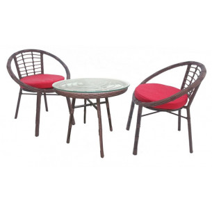 Набор мебели Амальфи арт.SR003 коричневый, красный "Garden story"