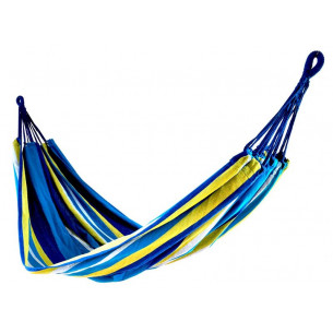 Гамак тканевый двухместный без перекладины 2000х1500мм (16шт/уп в ассортименте, рис. полоска) арт.WR-F05B "Garden story"