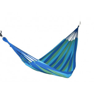 Гамак тканевый двухместный без перекладины 2000х1500мм (16шт/уп в ассортименте, рис. полоска) арт.WR-F05B/1 "Garden story"