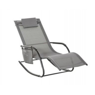 Лежак Джерси арт.WR-T24, текстилен (серый) "Garden story"