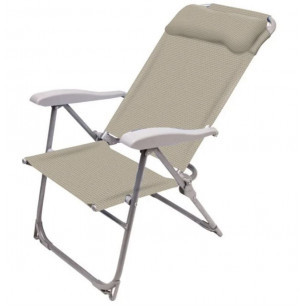 Кресло -шезлонг Ника К2 арт.К2/ПС серый песочный, без м/э