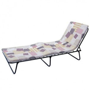 Кровать раскладная Алеся мягкая листовой поролон арт.КР-40 (цвет ткани в ассортименте рис.