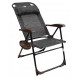 Кресло -шезлонг с полкой КШ2 арт.КШ2/5 черный серый, без м/э