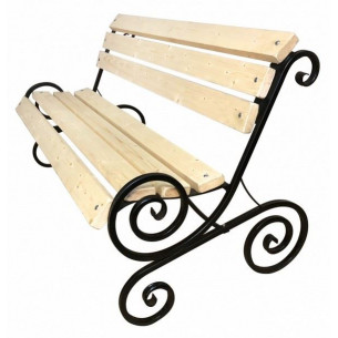 Лавочка садовая Завиток арт.Л3262 1,5м (2 уп доски + стойки)
