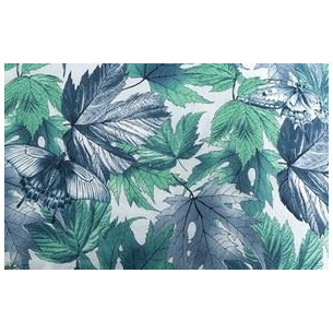 Мягкий элемент Стандарт-2,Стандарт М, Пилот,Сплит,Вираж(сине-зеленые листья) арт.М172-МТ004 "Garden story"