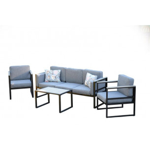 Набор мебели Мишель-2 арт.с1348 черный, серый