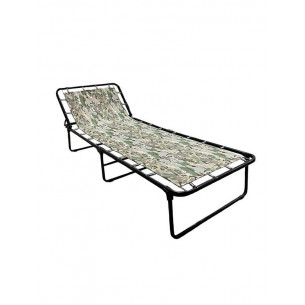 Кровать раскладная Надин жесткая арт.С407/140 (цвет ткани зеленый рис.хаки (1 шт. в уп.)