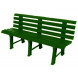 Скамья пластиковая арт.СКП-МТ015 (зеленая)