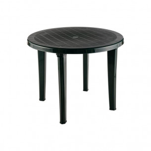 Стол пластиковый арт.СП1-МТ008 круглый (темно-зеленый)