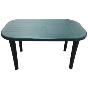 Стол пластиковый арт.СП2-МТ008 овальный (темно-зеленый)
