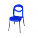Кресло пластиковое на металлокаркасе Фиати арт.СФ-МТ016 (в уп. 4 шт) (синее)