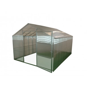 Теплица Агросфера-Домик РАЗБОРНАЯ без СПК (шаг 1 м), 5 мест: каркас+перемычки+конек+метизы+лентаТ/АД/1