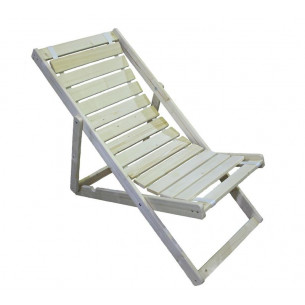 Кресло -шезлонг Альбатрос-2 арт.Ш1 светлое дерево бежевый, без м/э