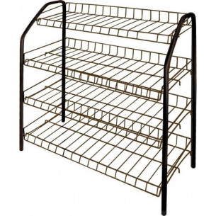 Этажерка для обуви ЭТ1 арт.ЭТ1/А 4 полки, медный антик