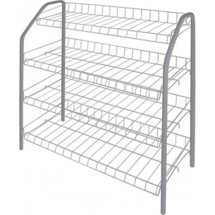 Этажерка для обуви ЭТ1 арт.ЭТ1/С 4 полки, серый