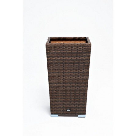 кашпо для цветов плетеное из искусственного ротанга