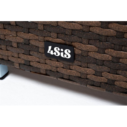 "Капучино" кашпо для цветов плетеное из искусственного ротанга, цвет коричневый