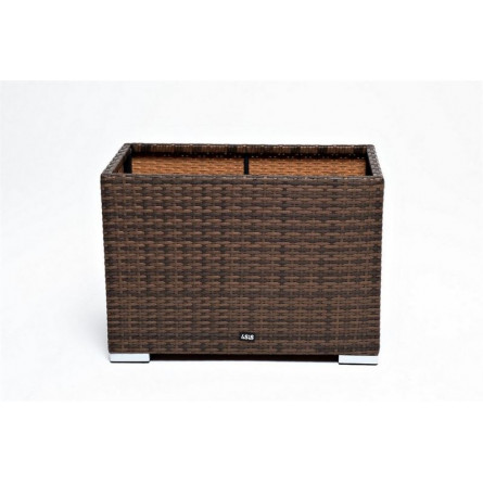 кашпо для цветов большое плетеное из искусственного ротанга