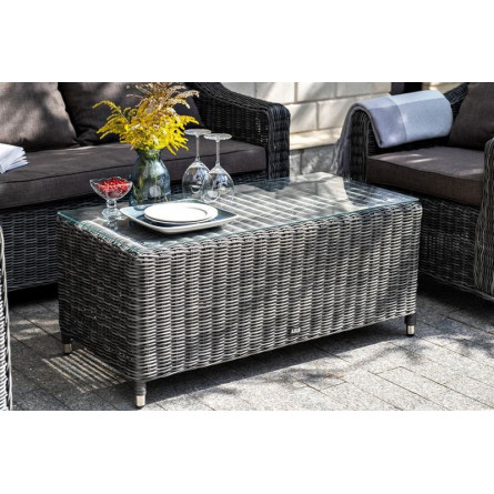 "Кон Панна" лаунж-зона из искусственного ротанга, цвет графит