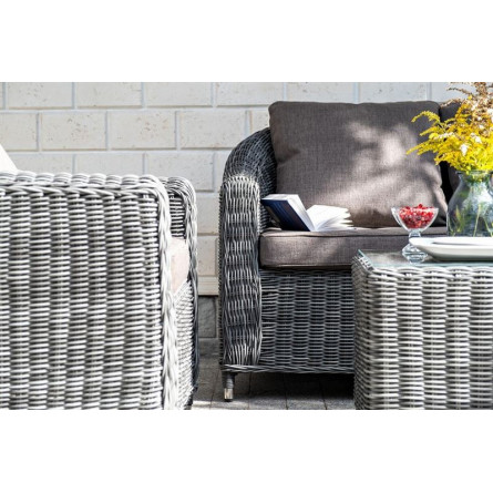 "Кон Панна" лаунж-зона из искусственного ротанга, цвет графит