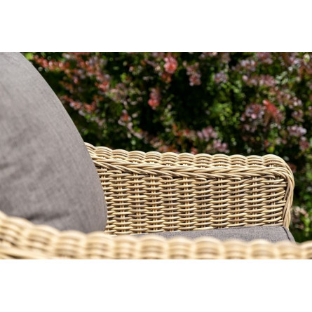 "Кон Панна" лаунж-зона из искусственного ротанга, цвет соломенный
