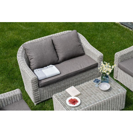 "Кон Панна" лаунж-зона из искусственного ротанга, цвет бежевый