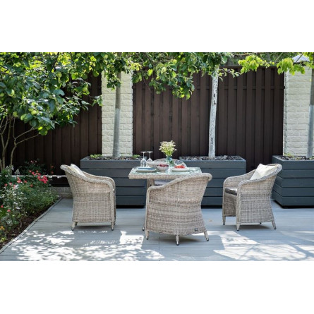 "Фредо" обеденная группа плетеная, цвет бежевый