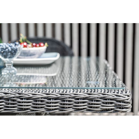 "Фредо" обеденная группа плетеная, цвет графит