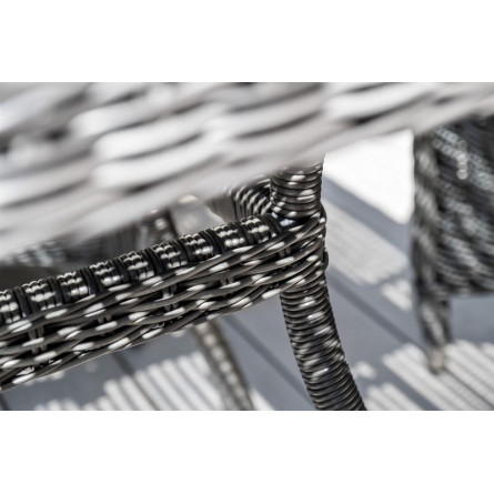 "Фредо" обеденная группа плетеная, цвет графит