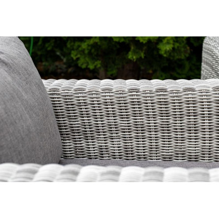 "Боно" лаунж-зона из искусственного ротанга, цвет серый
