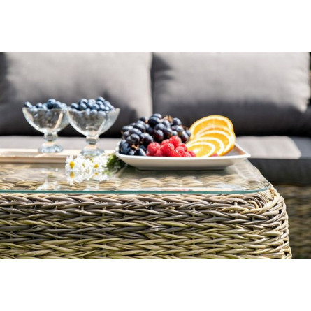 "Кальяри" лаунж-зона из искусственного ротанга (гиацинт), цвет соломенный