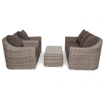 "Фабриция" лаунж-зона из искусственного ротанга, цвет серый