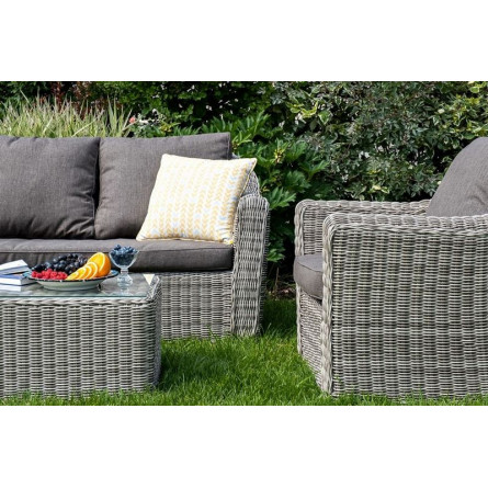 "Фабриция" лаунж-зона из искусственного ротанга, цвет серый