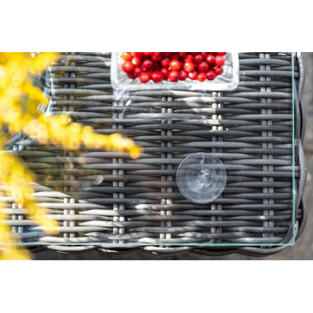 "Кон Панна" столик журнальный из искусственного ротанга, цвет графит