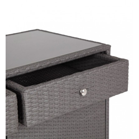 тумба плетеная из искусственного ротанга