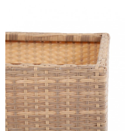 кашпо для цветов большое плетеное из искусственного ротанга