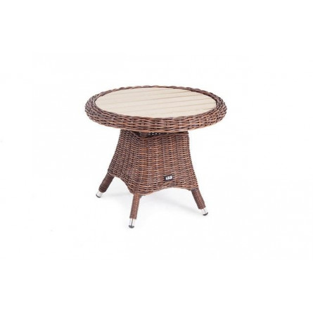 "Равенна" кофейный стол из искусственного ротанга, цвет коричневый