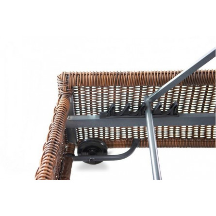 "Рим" шезлонг с подушкой, цвет коричневый