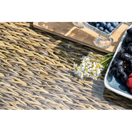 "Кальяри" журнальный столик из искусственного ротанга (гиацинт), цвет соломенный