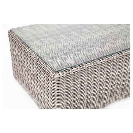 "Боно" журнальный столик из искусственного ротанга, цвет серый