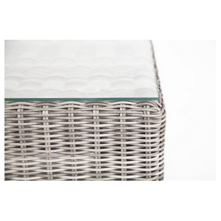 "Боно" журнальный столик из искусственного ротанга, цвет серый