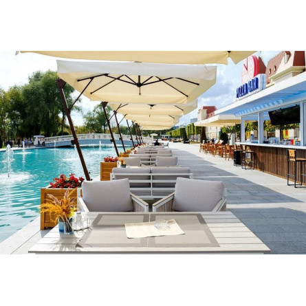 "Сан Ремо" диван плетеный двухместный, каркас из алюминия