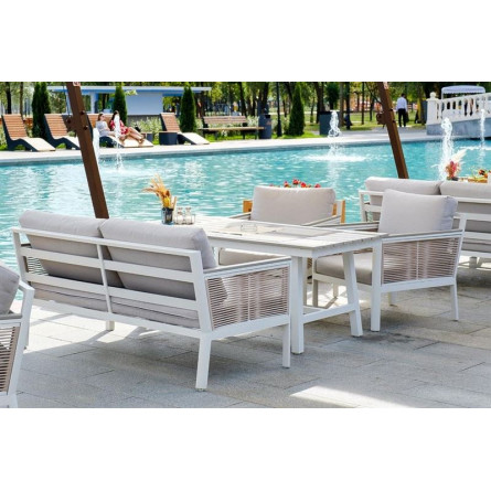 "Сан Ремо" диван плетеный двухместный, каркас из алюминия