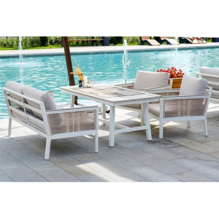 "Сан Ремо" диван плетеный двухместный, каркас из алюминия