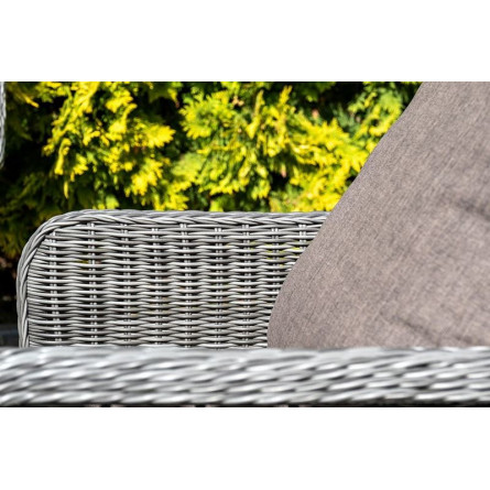 "Гляссе" лаунж-зона из искусственного ротанга, цвет графит