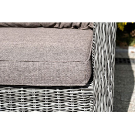 "Гляссе" лаунж-зона из искусственного ротанга, цвет графит