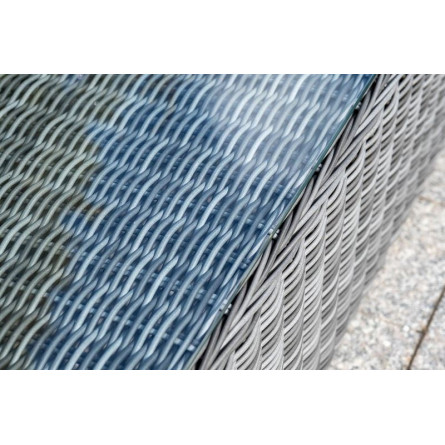 "Гляссе" лаунж-зона из искусственного ротанга, цвет графит