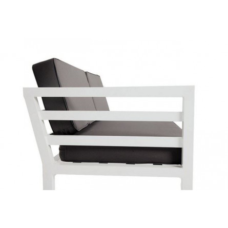 "Глория" модуль диванный правый, каркас из алюминия